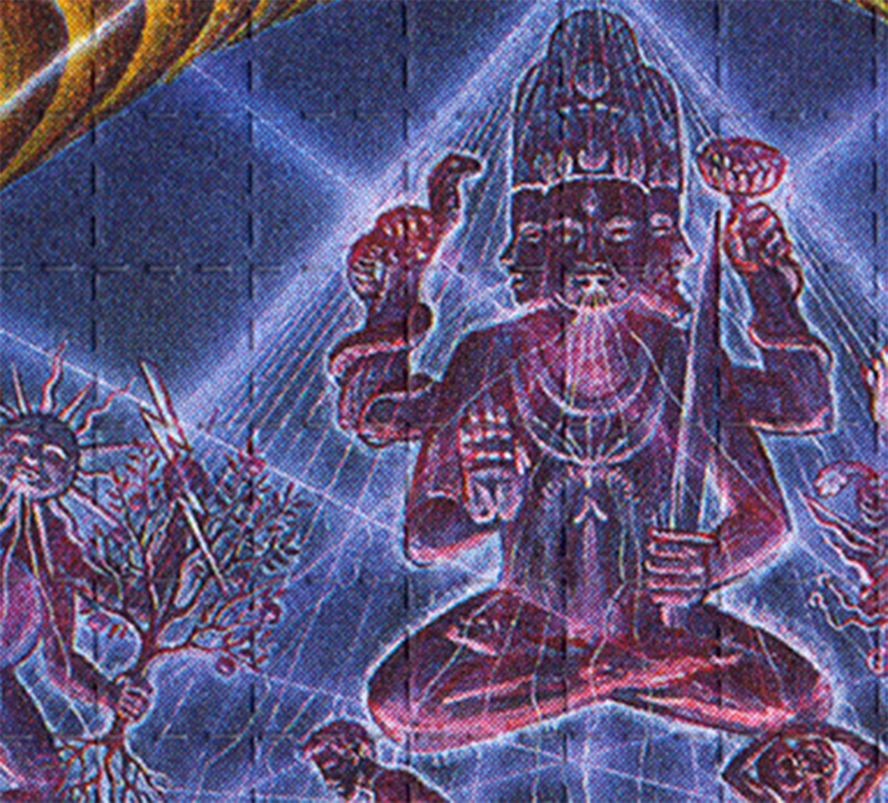 LSD Blotter Deities & Demons by Alex Grey