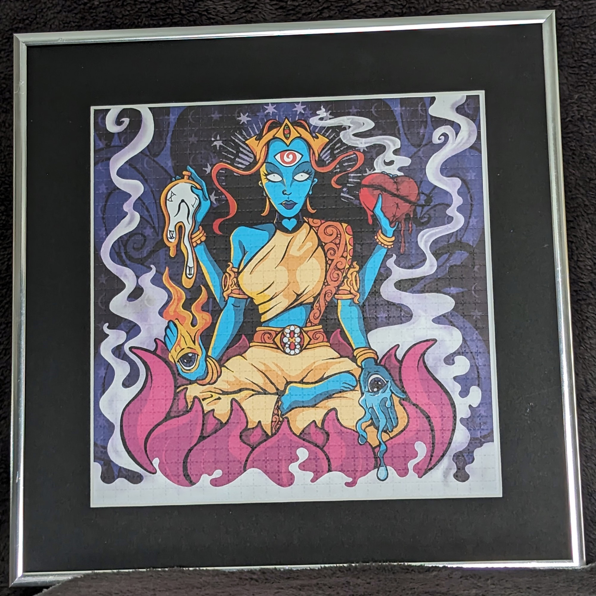 Just an example of how cool this unsigned blotter art looks when it's framed.