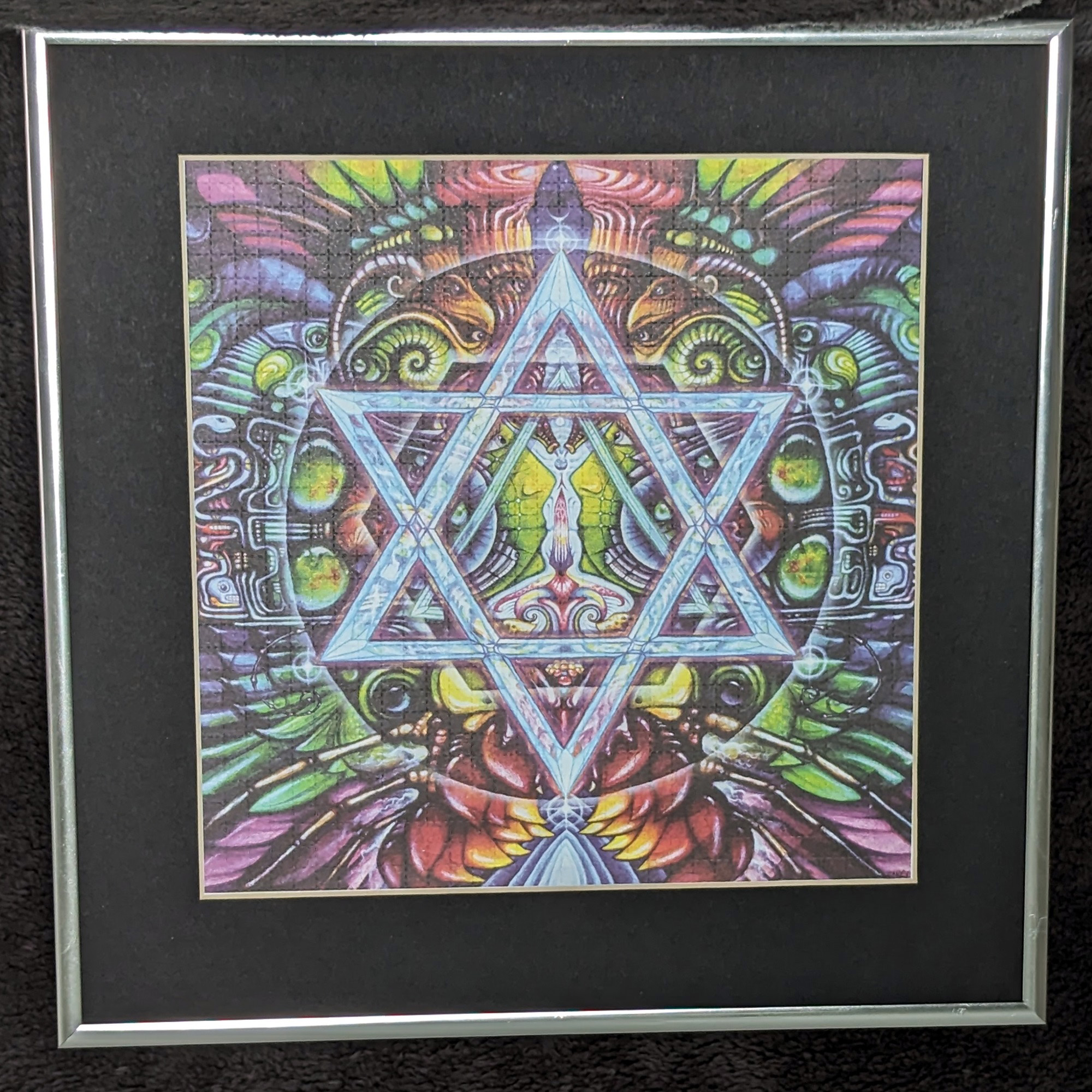 Just an example of how cool this unsigned blotter art looks when it's framed.