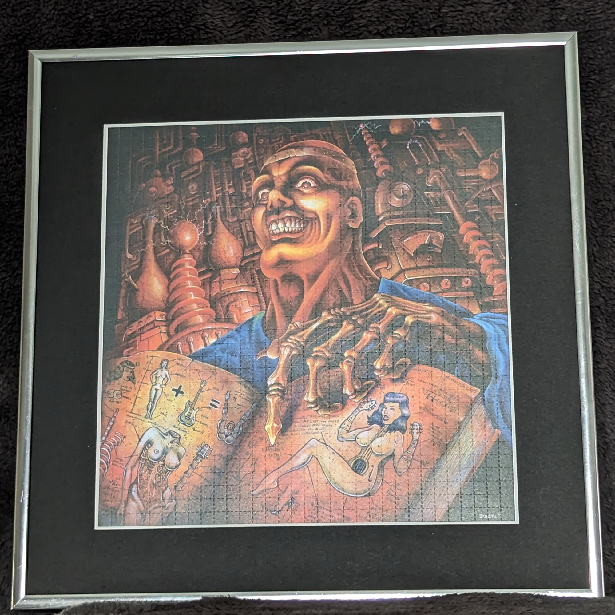 Just an example of how cool this unsigned blotter art looks when it's framed.