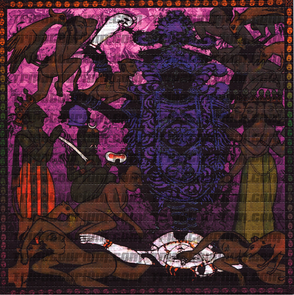 A photo of the LSD Blotter Art Print Kali by Rev. Samuel 