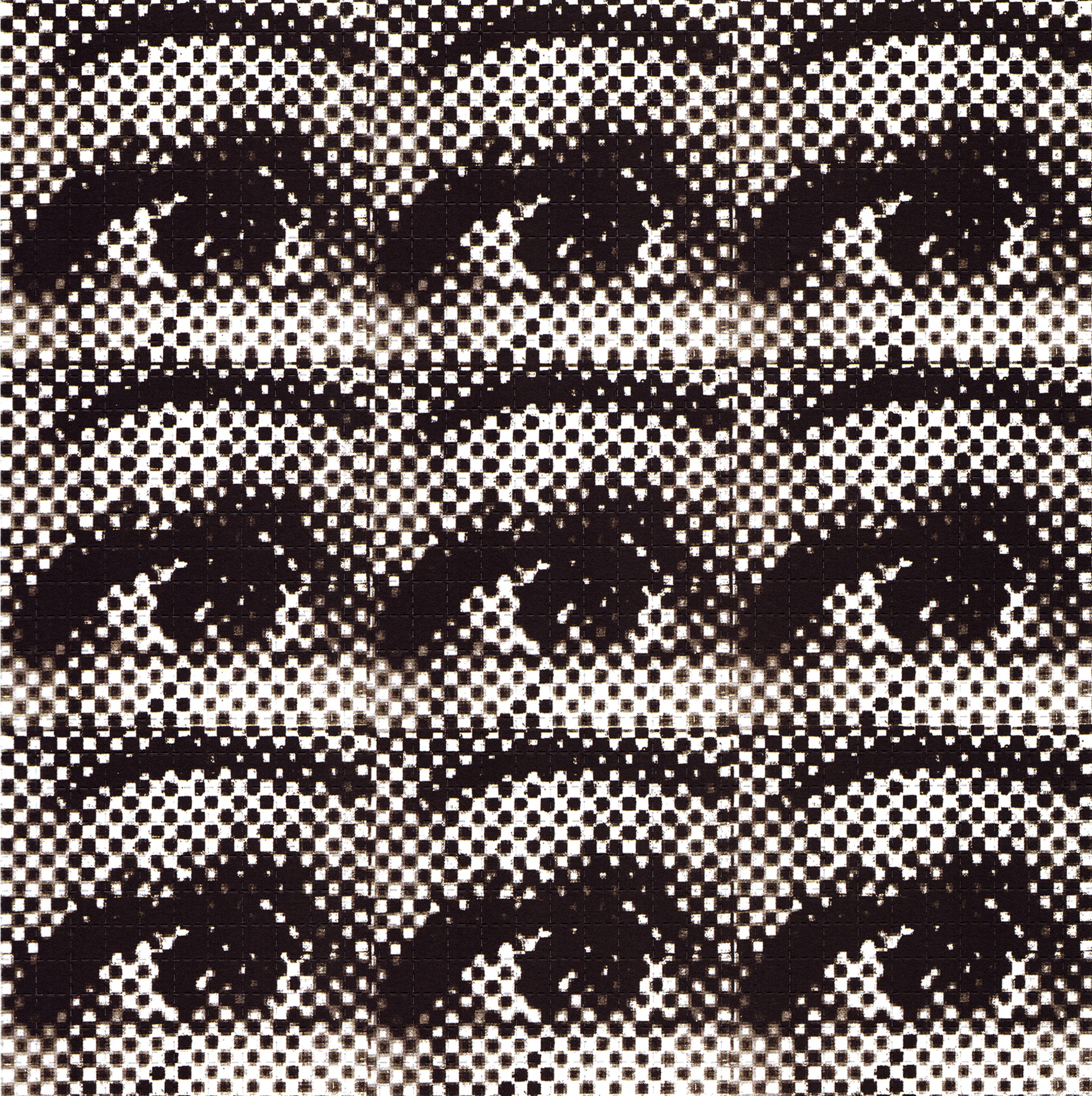 A scan of the LSD Blotter Art Print eyeandeye by Martin Atkins