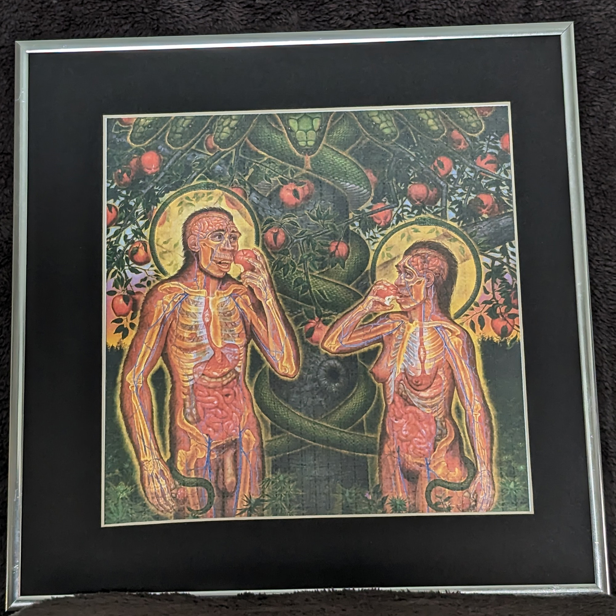 Just an example of how striking this unsigned blotter art appears when it’s encased in a frame.