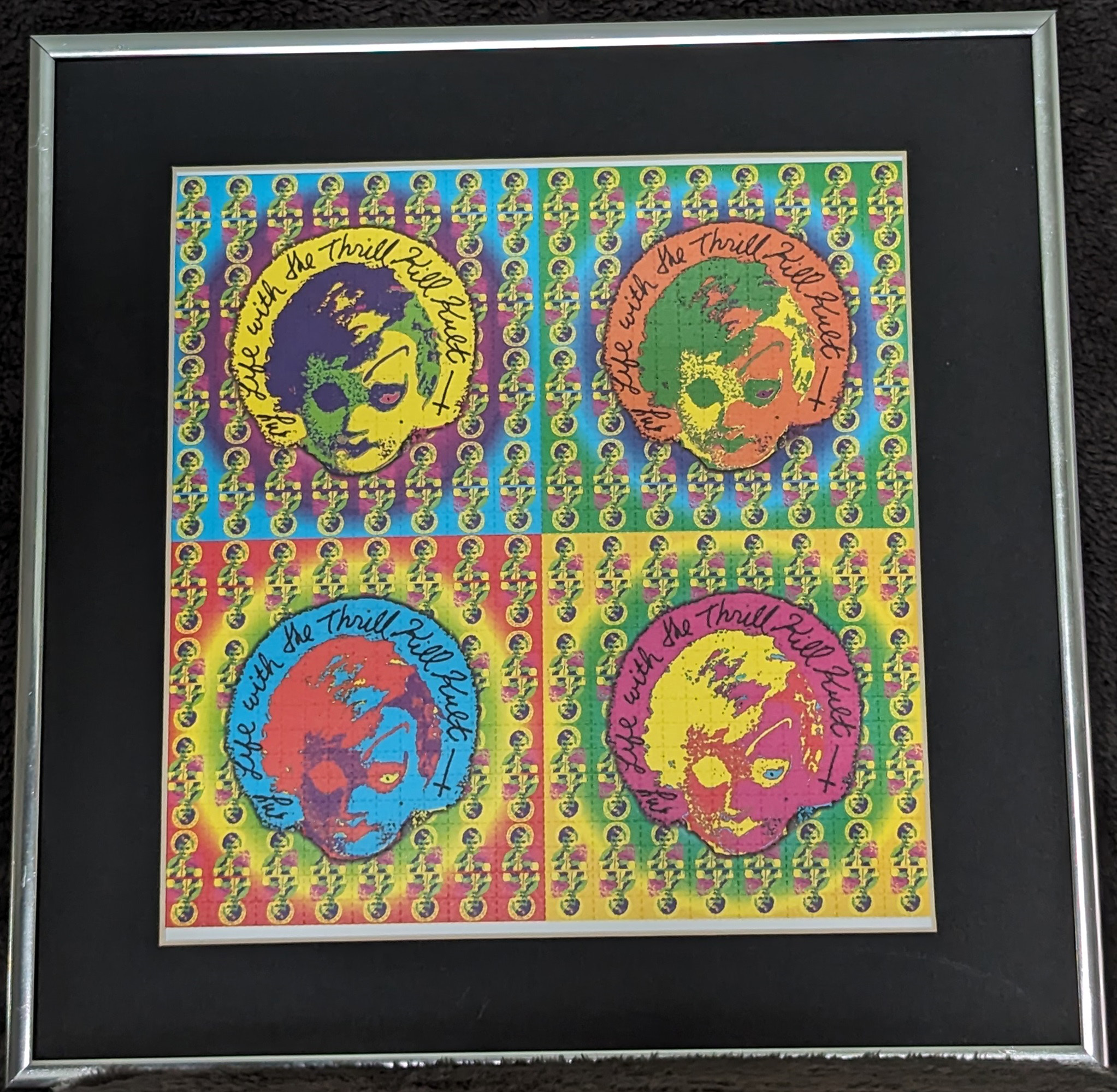 Just an example of how striking this unsigned blotter art appears when it’s encased in a frame.