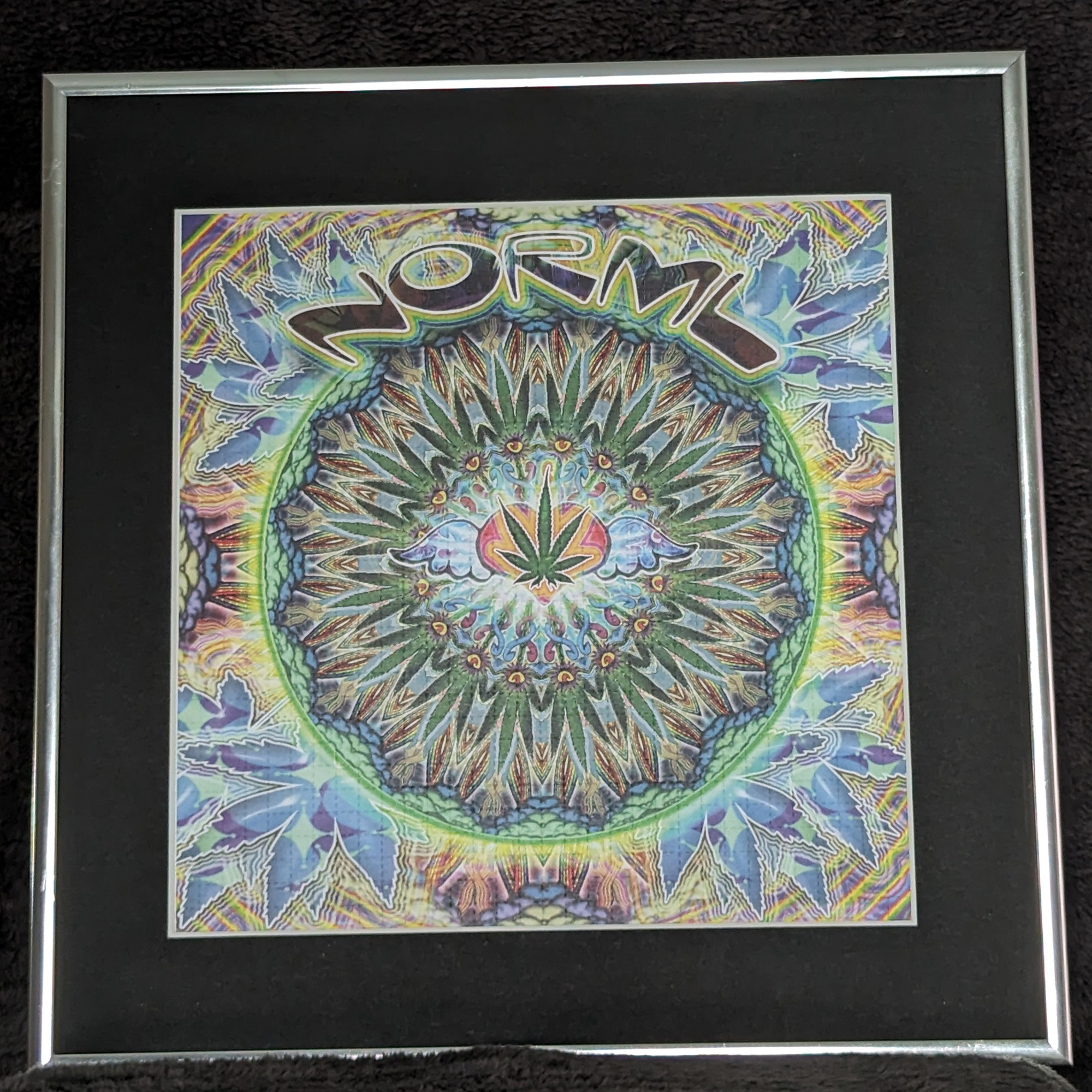 Just an example of how cool this unsigned blotter art looks when it's framed.