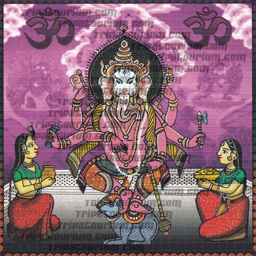 An image of the Blotter Art Print Ganesh by